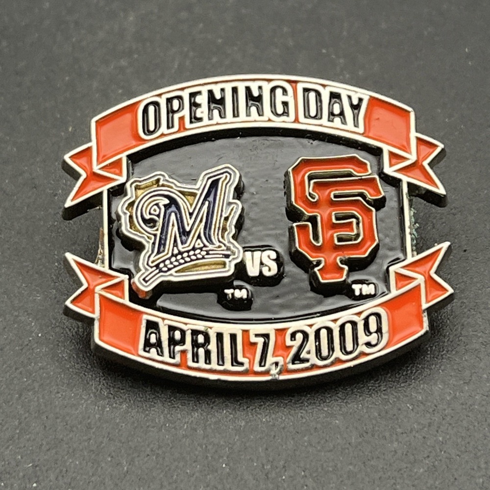 MLB Baseball‎ San Francisco Giants Vs. Milwaukee Brewers 2009 Lapel Hat Pin